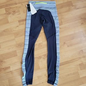 NWT Lululemon Speed Tight IV Blue Space Dye Twist Leggings 4